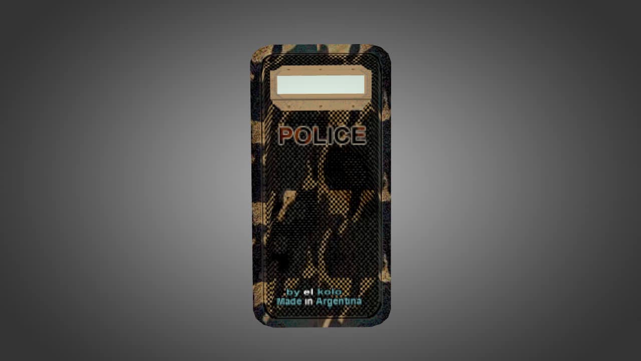 Police Camo Carbon Shield