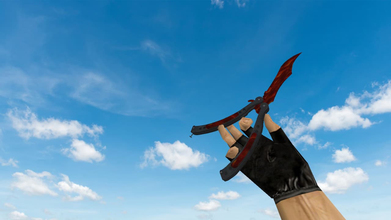 Butterfly Knife «Пламя»