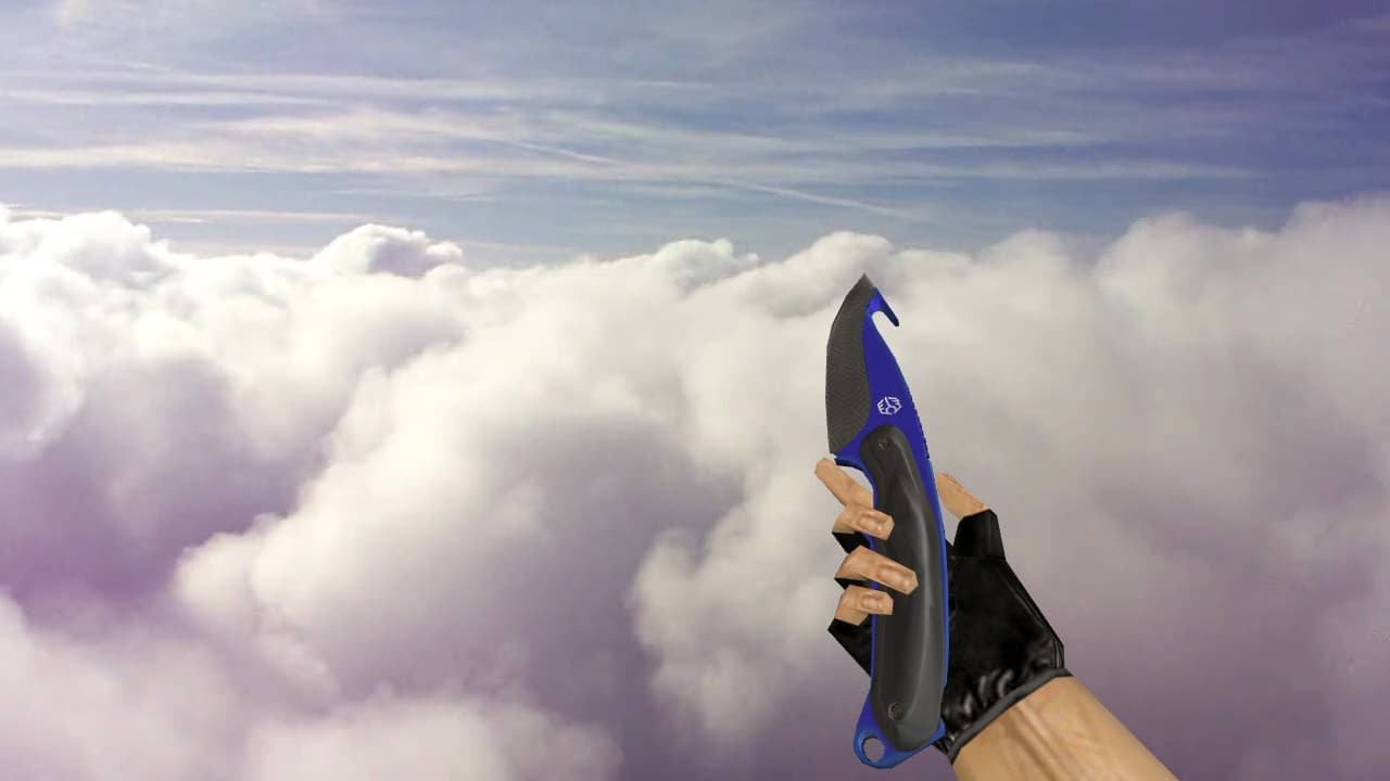Gut Knife Автоматичний Синій