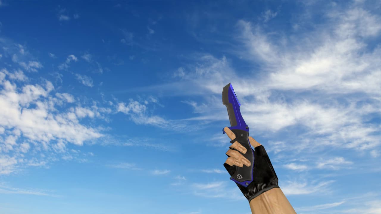 Huntsman Knife Automatic Blue