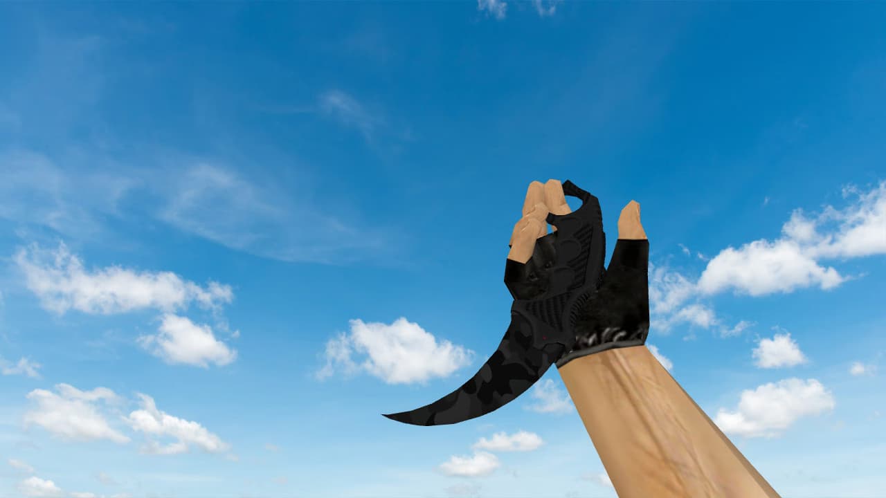 Karambit Black Camo