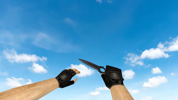 Skeleton Knife Vanilla on Default Hands