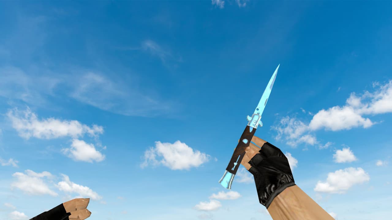 Stiletto Blue Chrome