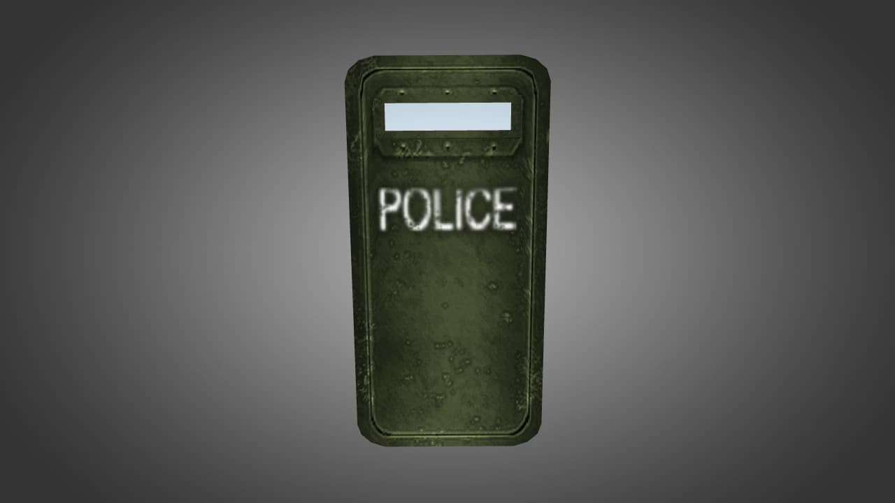 Green Police Shield