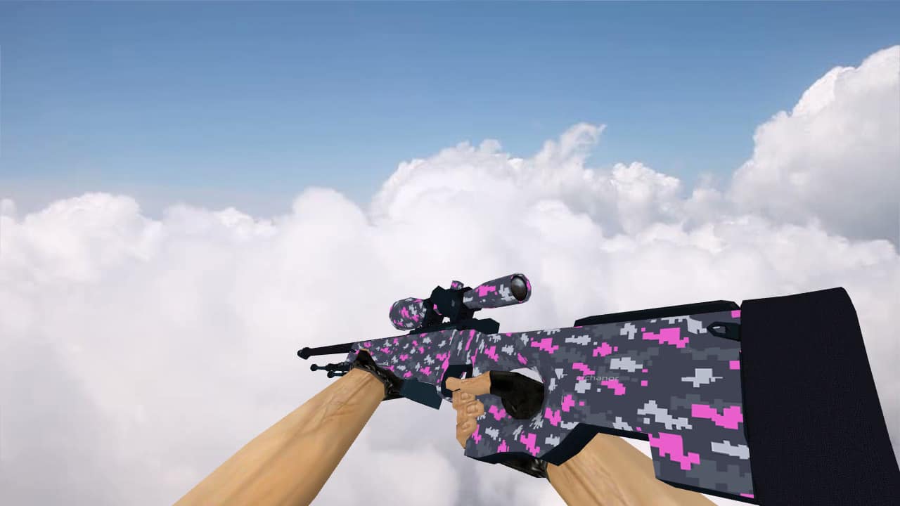 AWP Пиксельный камуфляж «Розовый»