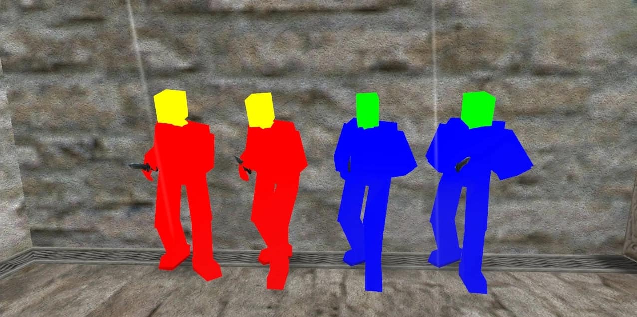 FPS модели с жёлтыми головами