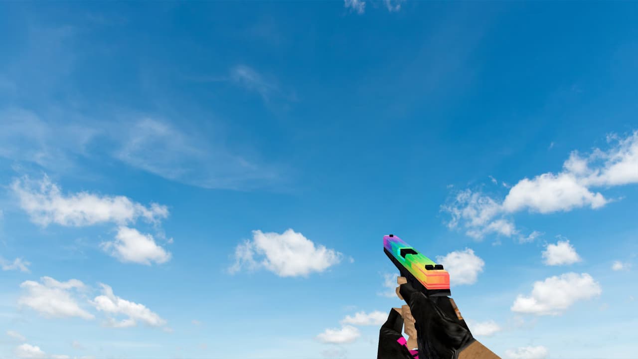 Default Glock Glitchy Rainbow