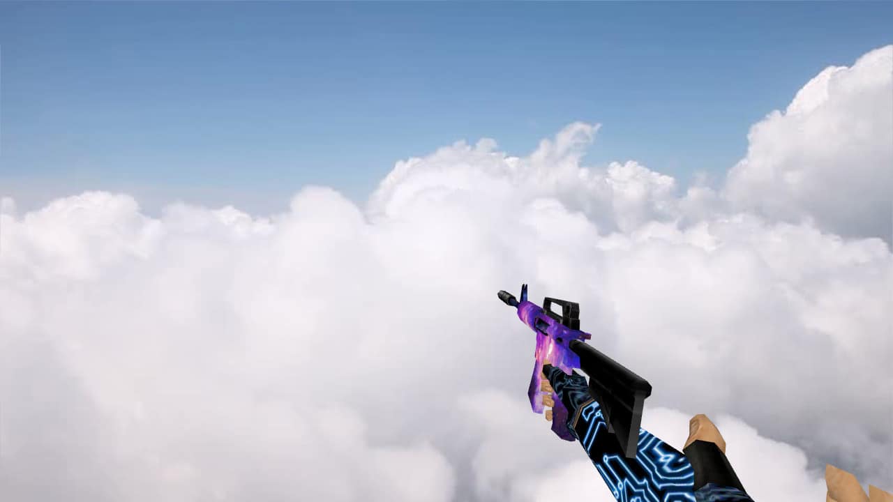 M4A1 One Hand Galaxy